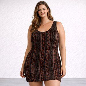 Forever 21 XXI Red Geometric Tank Mini Size Large